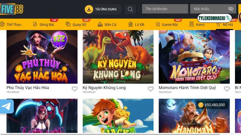 Game nổ hũ FIVE88 - Cơ hội trúng thưởng lớn