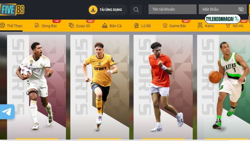 Trải nghiệm sảnh Thể Thao cực chất tại nhà cái